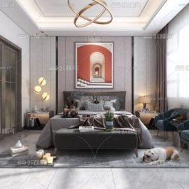 Modern Style Bedroom 517 Free Download