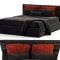 Modern black double bed Free Download