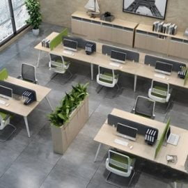 Office desk and chair set Free Download