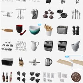 Poliigon Interior & Kitchen 3d Models Free Download