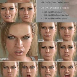 V 100 Expressions The Gold Collection for Genesis 8 Female Free Download