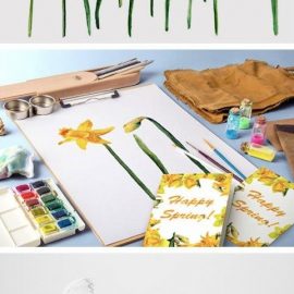 Watercolor Narcissuses 4739106 Free Download