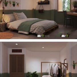 Bedroom Interior Scene By Hoang Thong Free Download