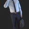 Businessman Holding a Bag 3d model Free Download