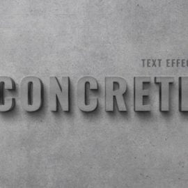 Concrete Wall Text Effect Free Download