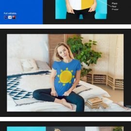 CreativeMarket T-Shirt Mock-Up Set 3922468 Free Download