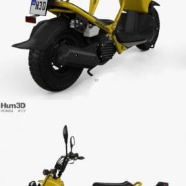 Honda NPS50 Zoomer (Ruckus) 2005 3D model Free Download