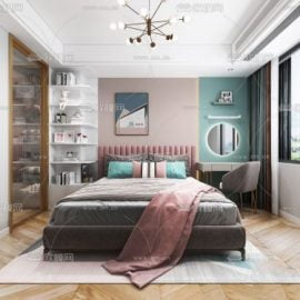 Modern Style Bedroom 524 Free Download