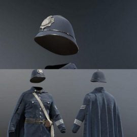 Policeman British bobby 3D Model Free Download