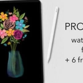 Procreate – Easy watercolour flowers + 6 watercolour brushes for free