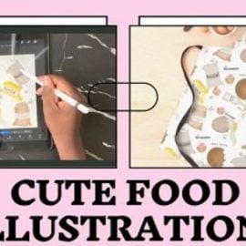 Procreate illustrating cute food recipes