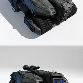 Sci Fi APC 3d Model Free Download