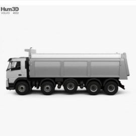 Volvo FM Truck 10×4 Dumper 2010 3D Model Free Download