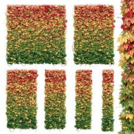 Wall from autumn leaves. Set of 6 models Free Download