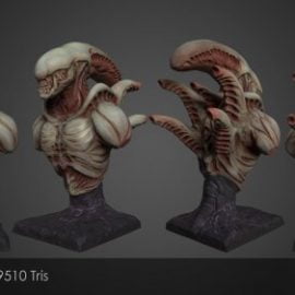 Xenomorph 19510 tris 3d model Free Download