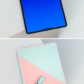 iPad Tablet PSD Mock-ups Free Download