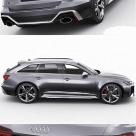 Audi RS6 avant 2020 3D model Free Download