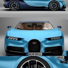 Bugatti Chiron 2017 3D Model Free Download