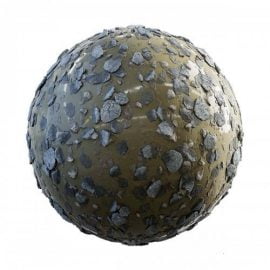 Concrete and water rubble PBR Textures Free Download