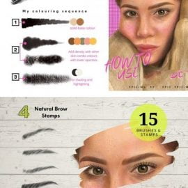 CreativeMarket Procreate Realistic Portrait Brushes 5490552 Free Download