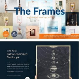 CreativeMarket The Frames Mock-ups Set 5457356 Free Download