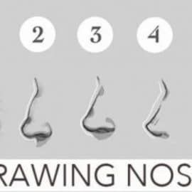 Drawing Stylised Noses: Semi-Realistic to Comic Style Noses