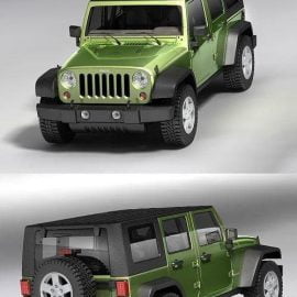 Jeep Wrangler Unlimited 2008 3D Model Free Download