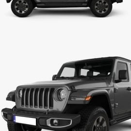 Jeep Wrangler Unlimited Sahara 2018 3D Model Free Download