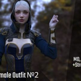 Marvelous Designer Clo3d project+ STREAM RECORDING 5x SPEED Female fantasy outfit №2 Free Download