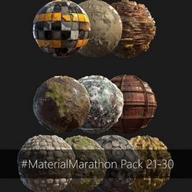 Material Marathon 100 PBR Texture Sets Free Download