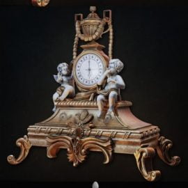 Old Baroque Table Clock Free Download