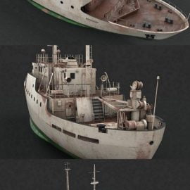 Old Vessel 3D Model Free Download