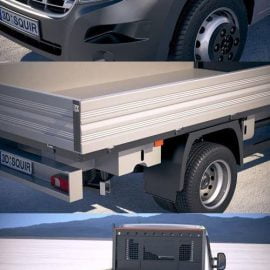 Renault Master Tipper 2018 3D Model Free Download