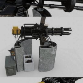 Scrap Gatling Gun PBR Free Download