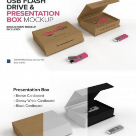 CreativeMarket USB Flash Drive Presentation Box 5449412 Free Download