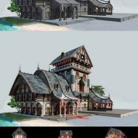 Stylized Old House Free Download