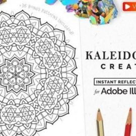 Vector Kaleidoscope for Adobe Illustrator Free Download