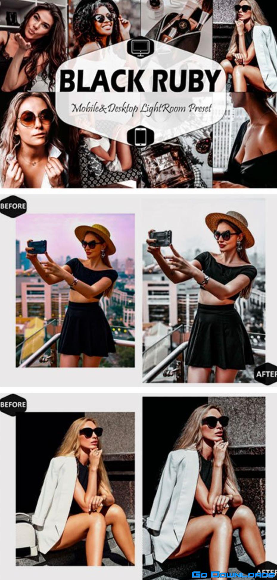 10 Black Ruby Mobile Lightroom Presets 7098990