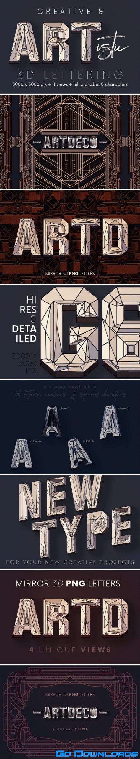 Artdeco Mirror 3D Lettering