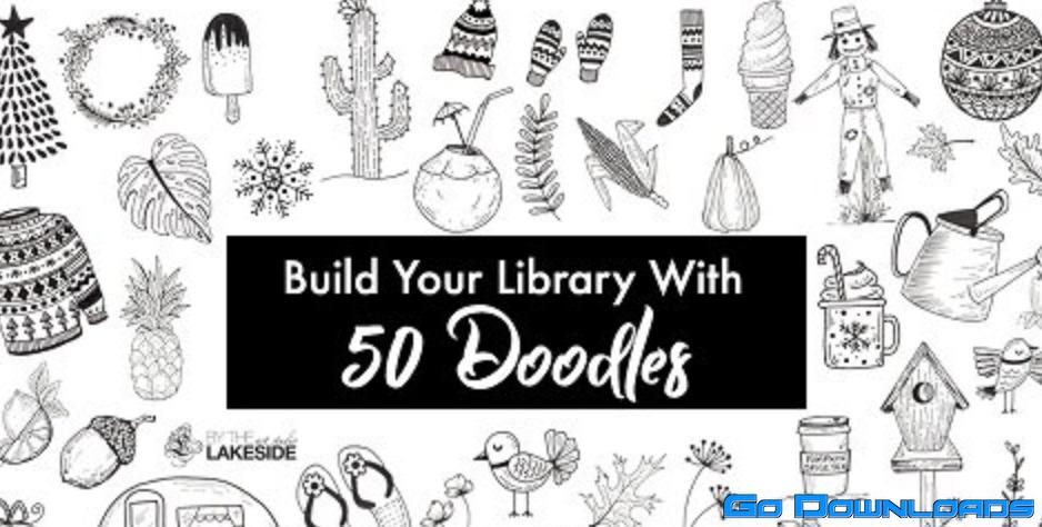 Build Your Own Doodle Library: 50 Unique Doodle Ideas that ANYONE can draw! Doodle with me!!