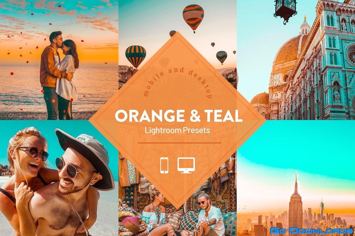 CreativeMarket – 5 Blue and Orange Lightroom Presets 5701441