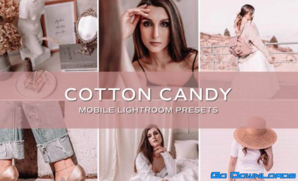 CreativeMarket – 5 Cotton Candy Pink Lightroom Preset 5701534