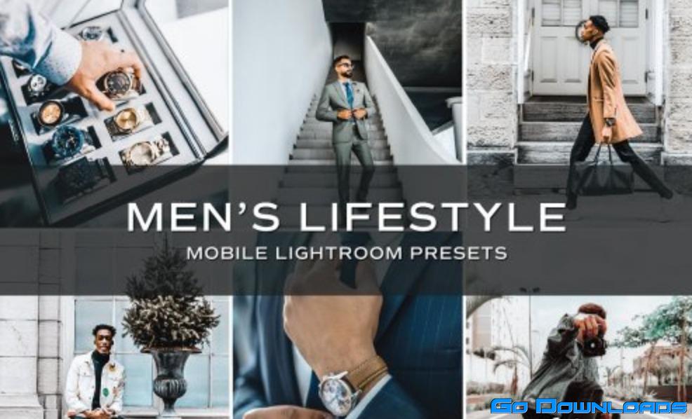 CreativeMarket – 5 Mens Lifestyle Lightroom Presets 5701600 Free Download