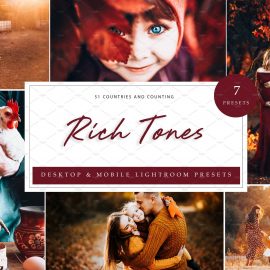 CreativeMarket – 7 x Lightroom Presets Rich Tones 5226232