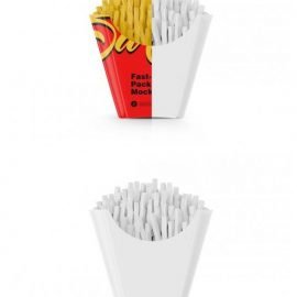 CreativeMarket  Matte Paper Small Size French Fries 5670185