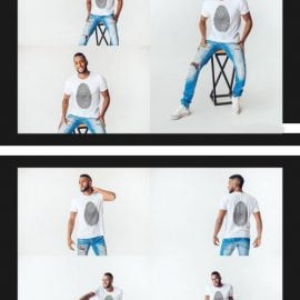 CreativeMarket  Men TShirt Mock Up Set 5211187