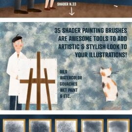 CreativeMarket Shader Painting Brushes | Procreate 4686274 Free Download