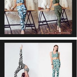 CreativeMarket  Stretching Leggings Mock Up Set 5358000