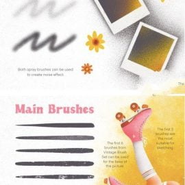 CreativeMarket – Texture Brush Set for Procreate 5050752 Free Download