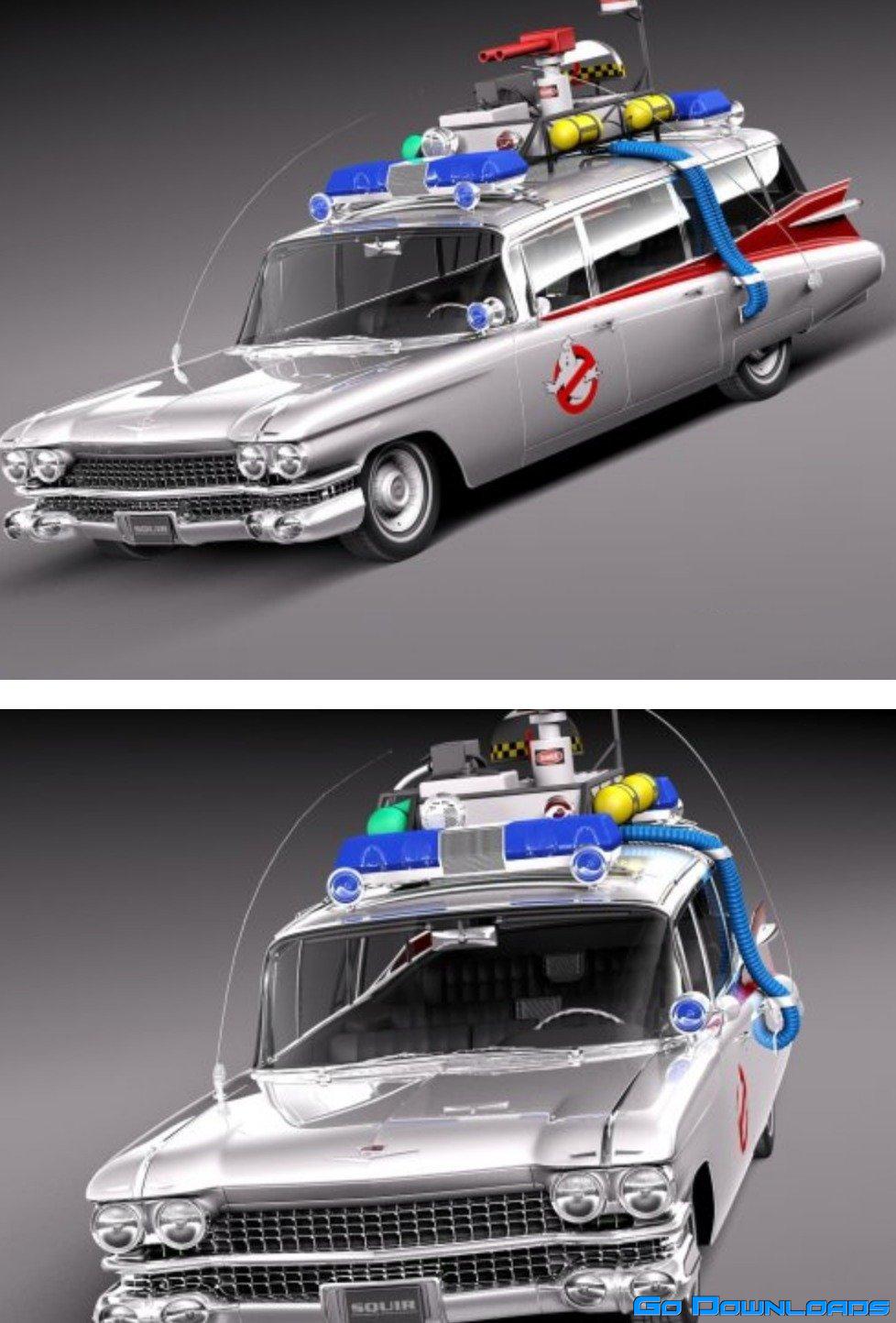 ECTO-1 Ghostbusters 1959 Free Download